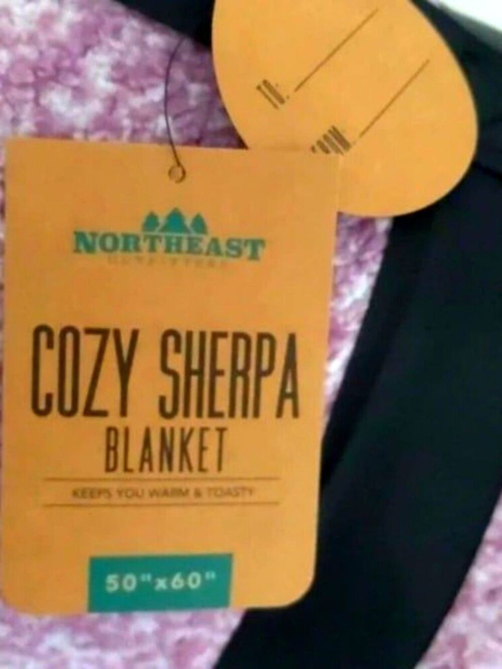 NEW Northeast Outfitters Cozy Sherpa Throw Blanket Purple Lavender - Picture 2 of 3